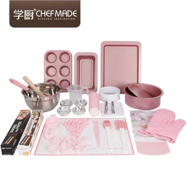 CHEFMADE 25PCS Pink Baking Set